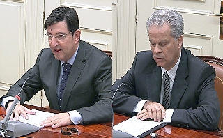 Los magistrados César García Otero y Humberto Guadalupe